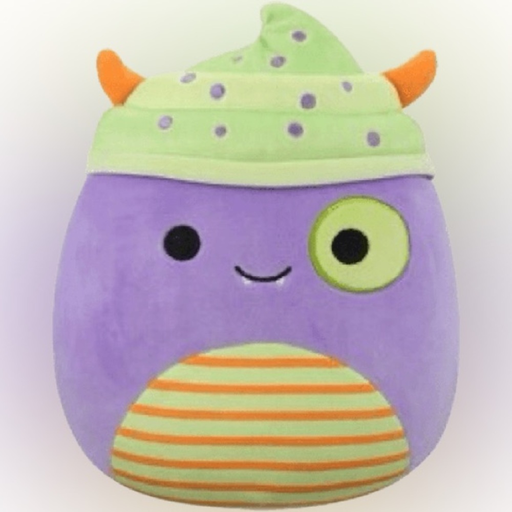 Squishmallows Purple and Green Monster Plush